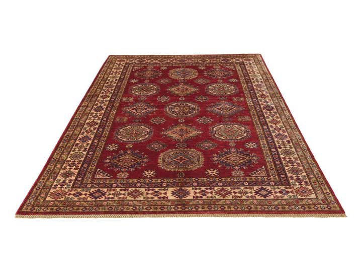 5' 9 x 8' 2 Hand Knotted Kazak Rug