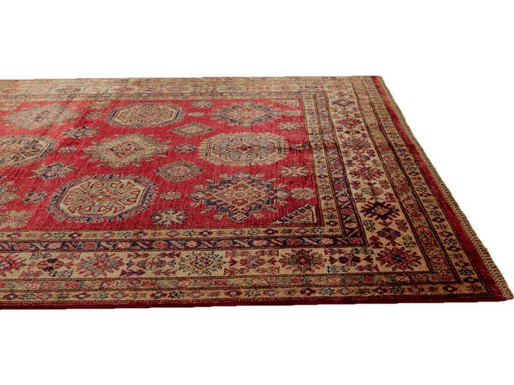 5' 9 x 8' 2 Hand Knotted Kazak Rug
