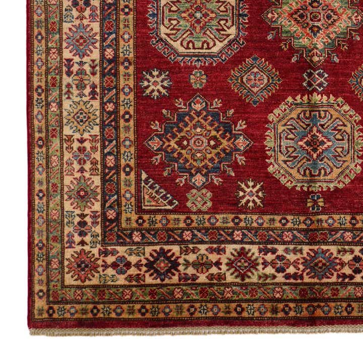 5' 9 x 8' 2 Hand Knotted Kazak Rug
