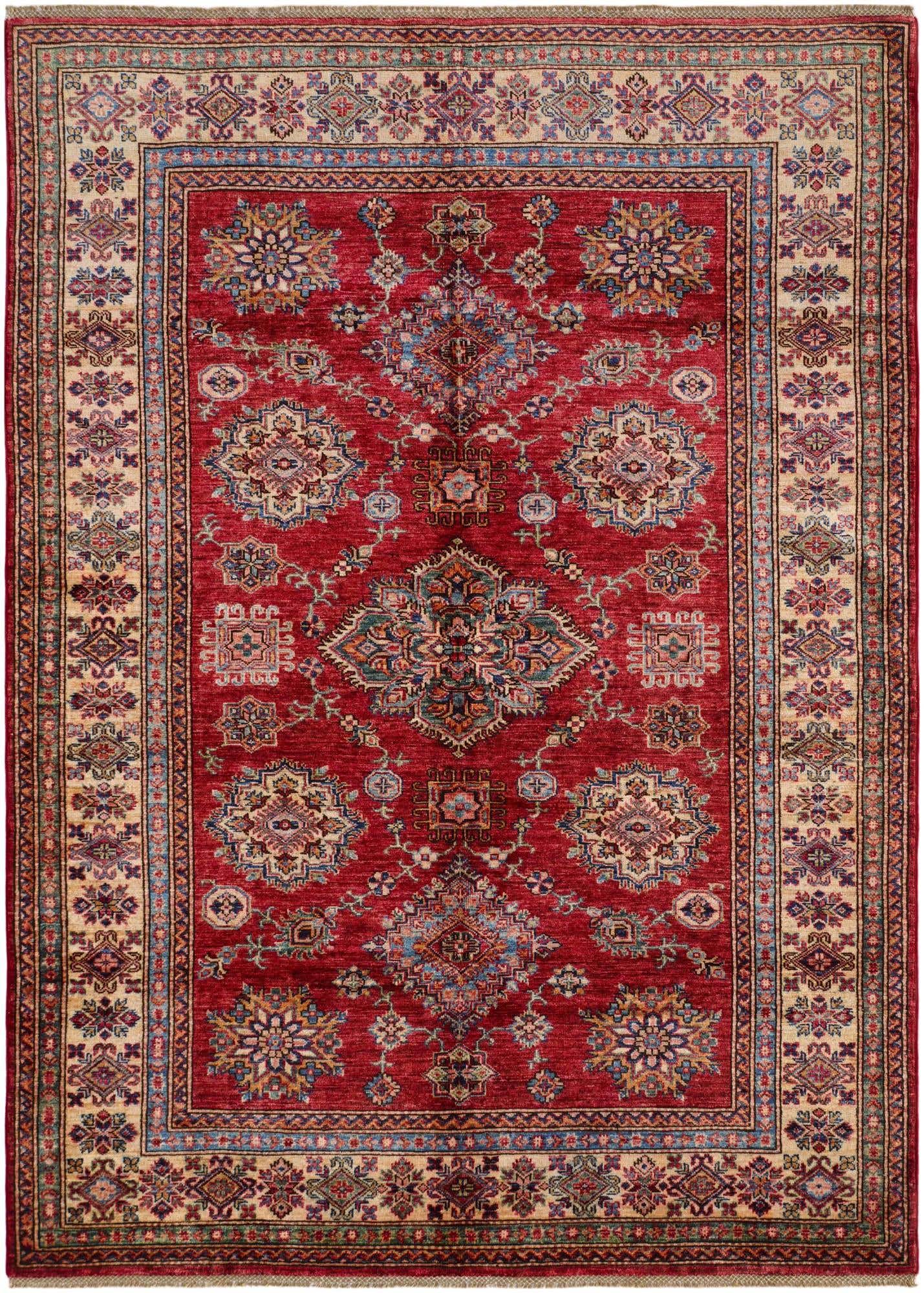 6' x 8' 1 Hand Knotted Kazak Rug