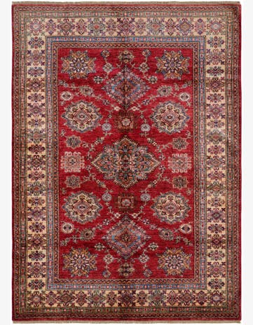 6' x 8' 1 Hand Knotted Kazak Rug