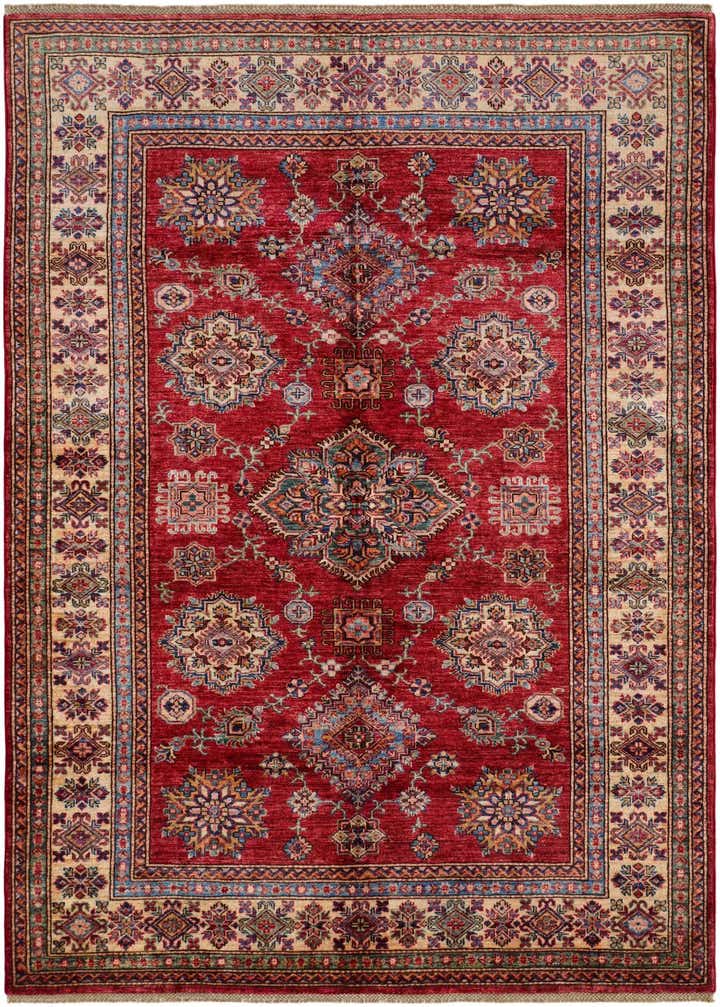 6' x 8' 1 Hand Knotted Kazak Rug