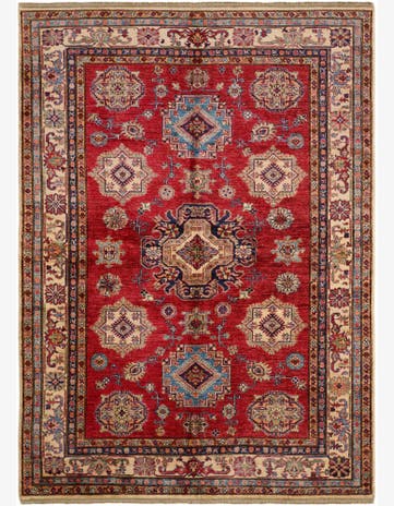 5' 11 x 8' Hand Knotted Kazak Rug