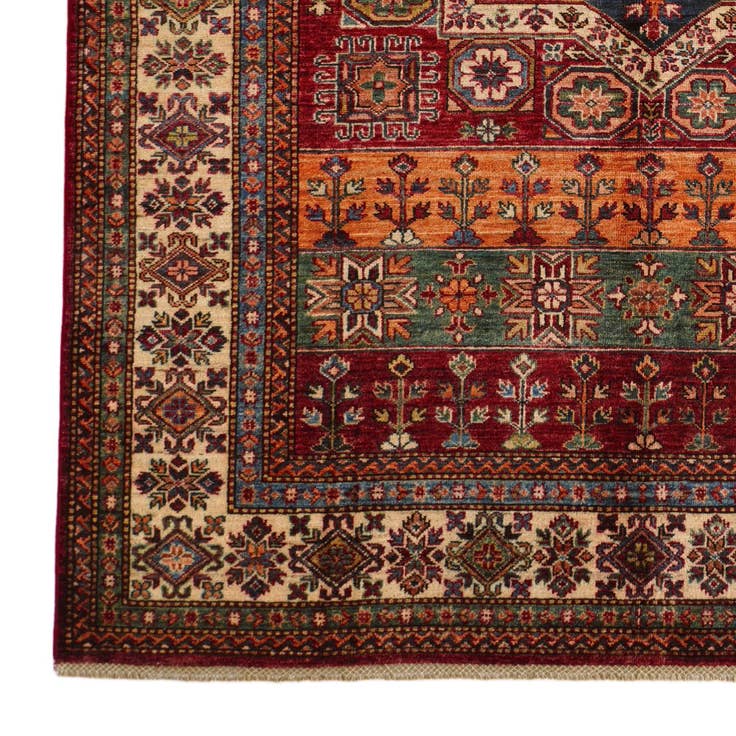 Detail image of 5' 10 x 7' 11 Hand Knotted Kazak Rug