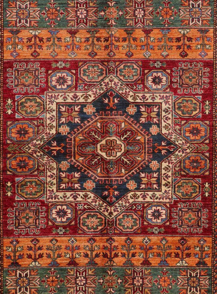5' 10 x 7' 11 Hand Knotted Kazak Rug