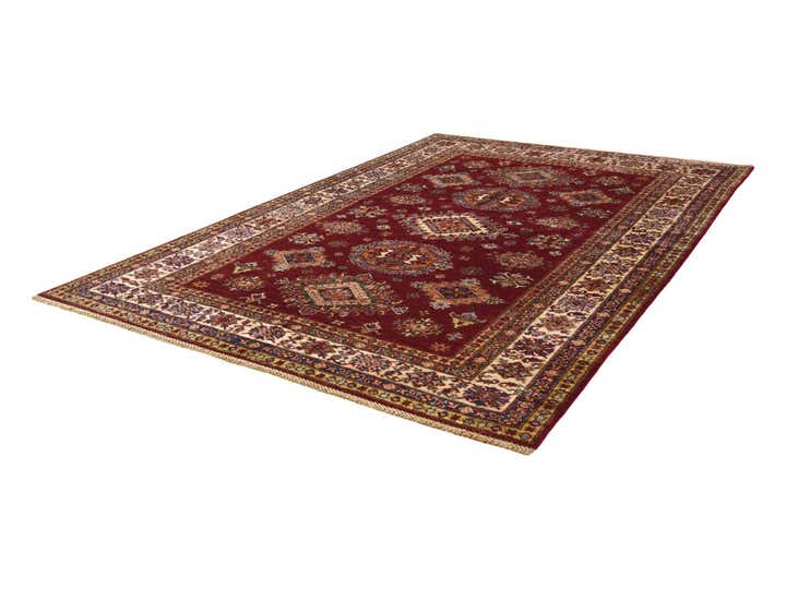 5' 8 x 8' Hand Knotted Kazak Rug