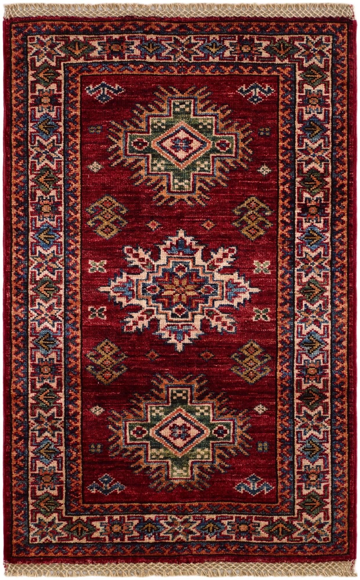 2' 2 x 3' 2 Hand Knotted Kazak Rug