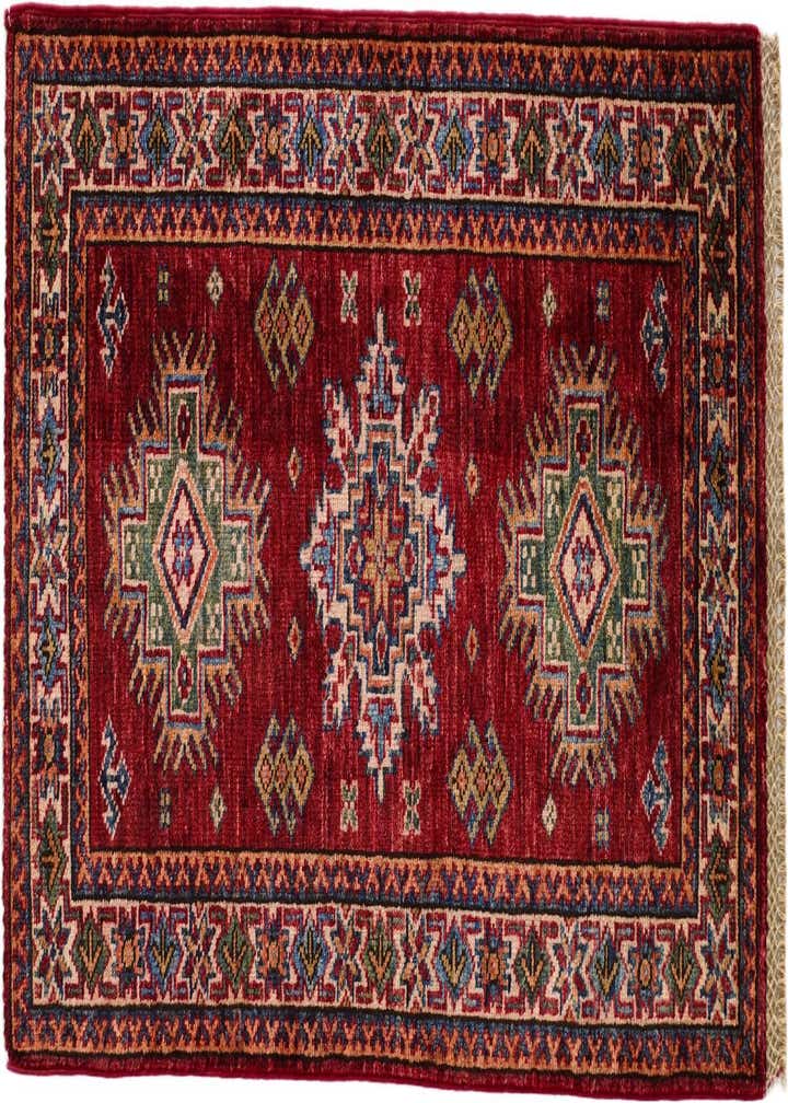 2' x 3' 3 Hand Knotted Kazak Rug