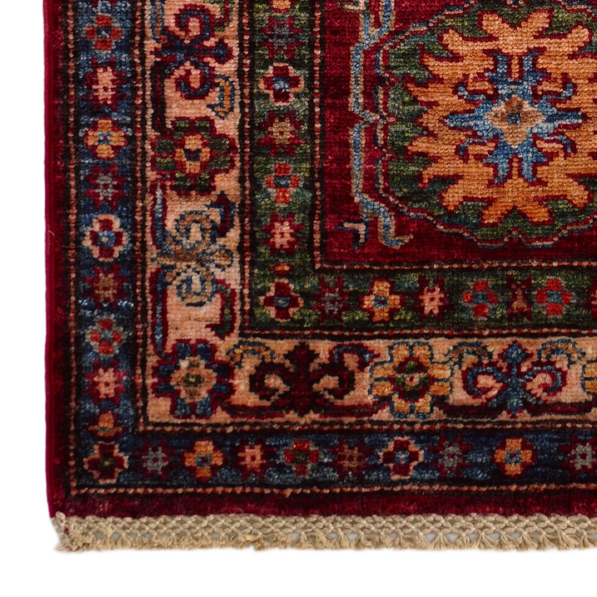 2' x 3' 1 Hand Knotted Kazak Rug