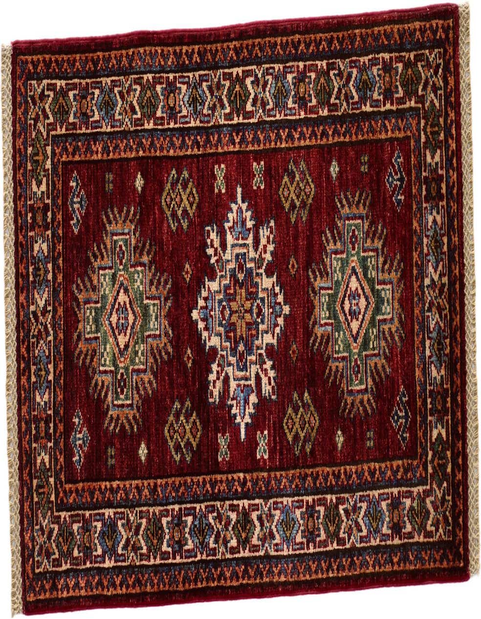 2' x 3' 2 Hand Knotted Kazak Rug