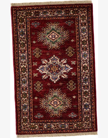 2' x 3' 2 Hand Knotted Kazak Rug