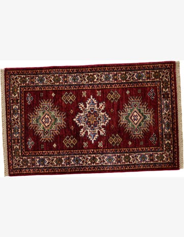 2' x 3' 2 Hand Knotted Kazak Rug