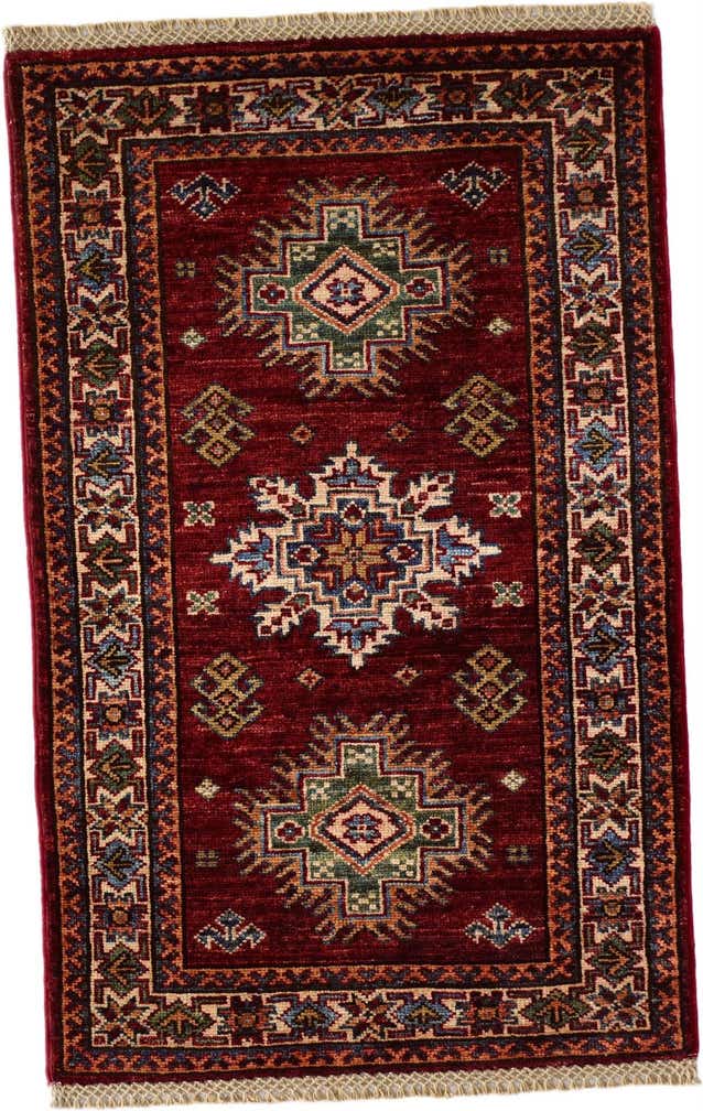 2' x 3' 2 Hand Knotted Kazak Rug