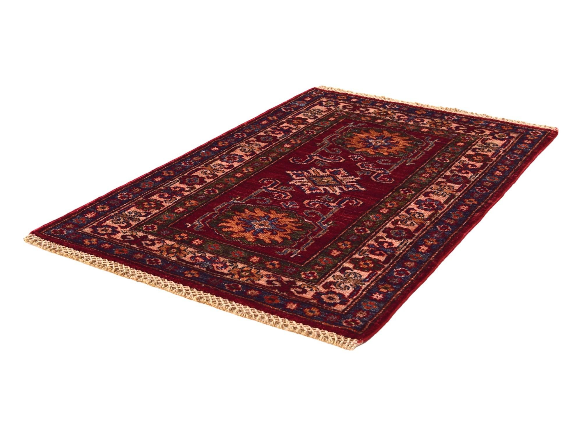 2' x 3' Hand Knotted Kazak Rug