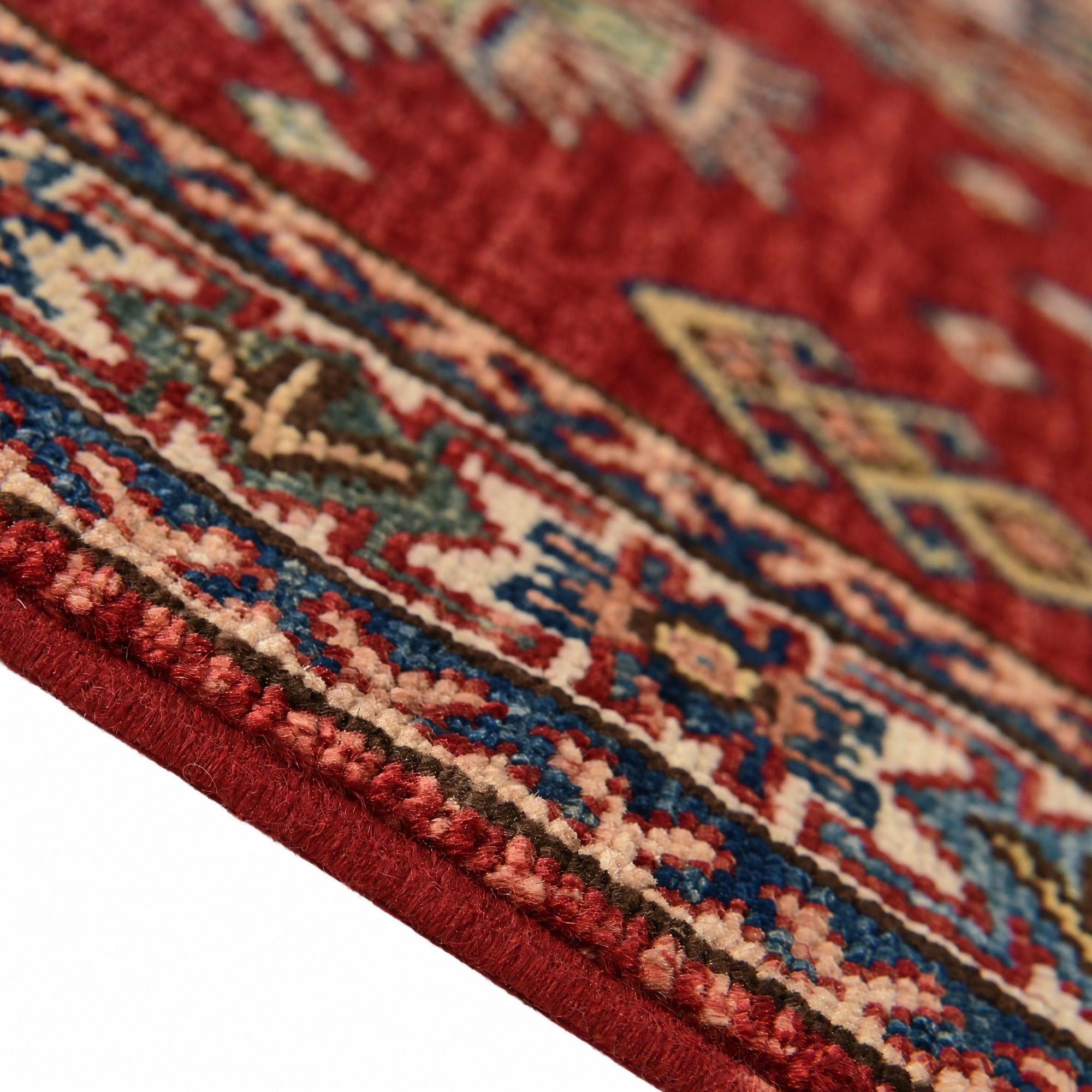 60cm x 95cm Hand Knotted Kazak Rug
