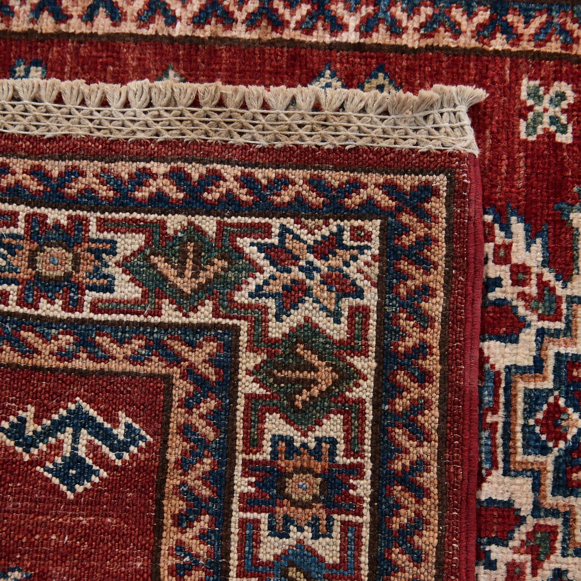 60cm x 95cm Hand Knotted Kazak Rug