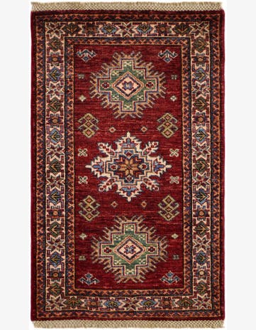 2' x 3' 2 Hand Knotted Kazak Rug