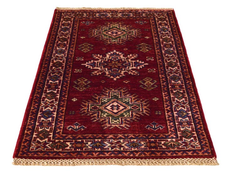 Detail image of 2' x 3' 3 Hand Knotted Kazak Rug