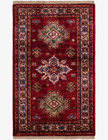 2' x 3' 3 Hand Knotted Kazak Rug
