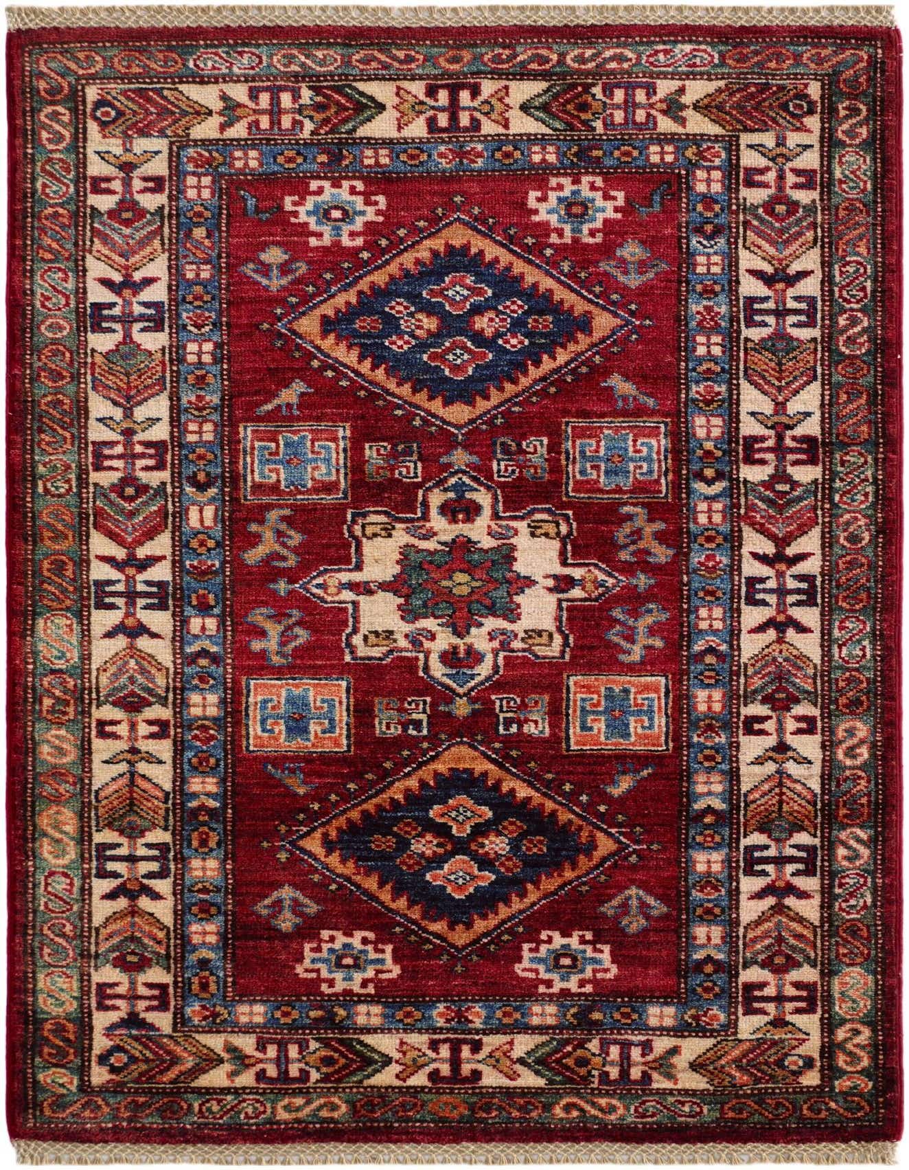 2' 8 x 3' 11 Hand Knotted Kazak Rug