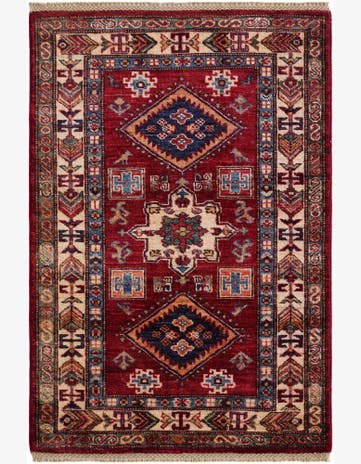 2' 8 x 3' 11 Hand Knotted Kazak Rug