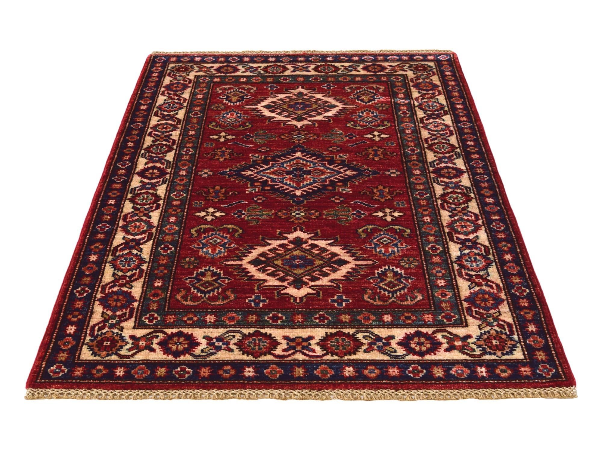 2' 10 x 4' 3 Hand Knotted Kazak Rug