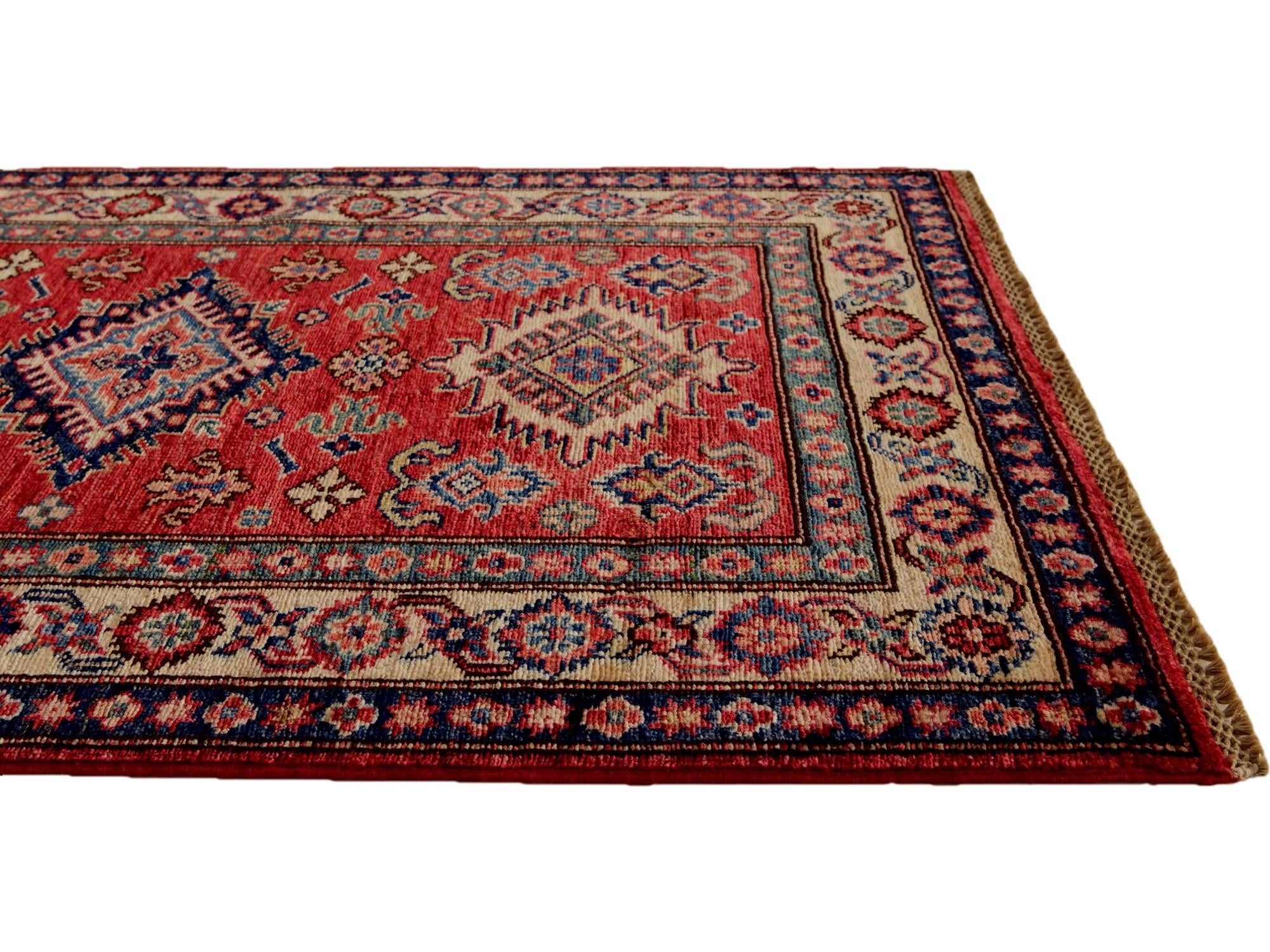 2' 10 x 4' 3 Hand Knotted Kazak Rug
