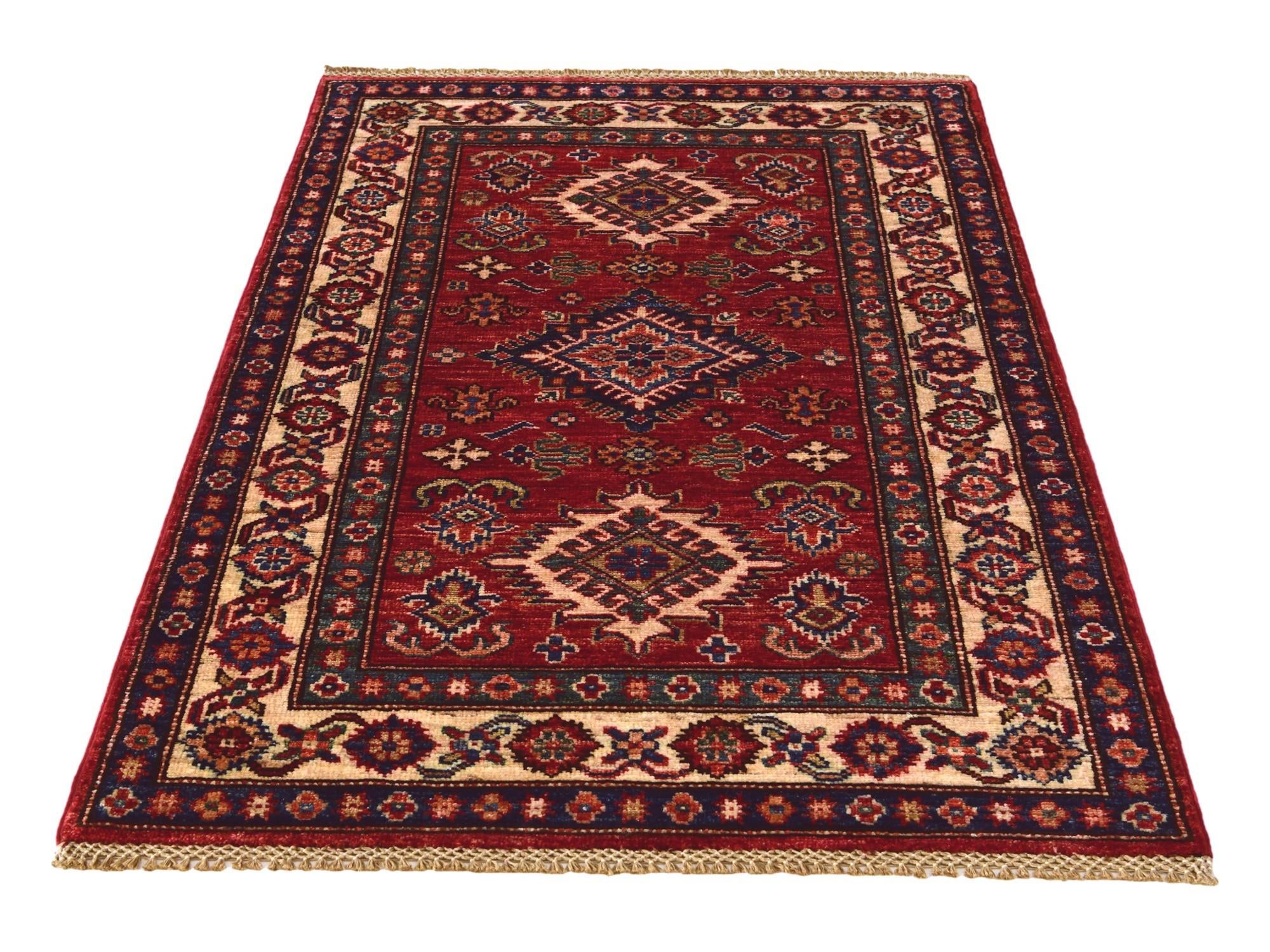 2' 9 x 4' 3 Hand Knotted Kazak Rug