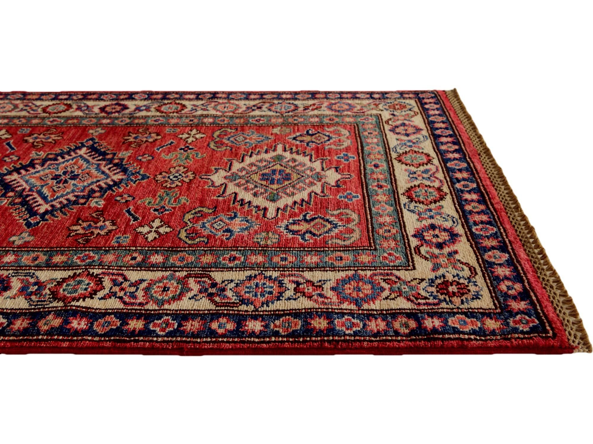 2' 9 x 4' 3 Hand Knotted Kazak Rug