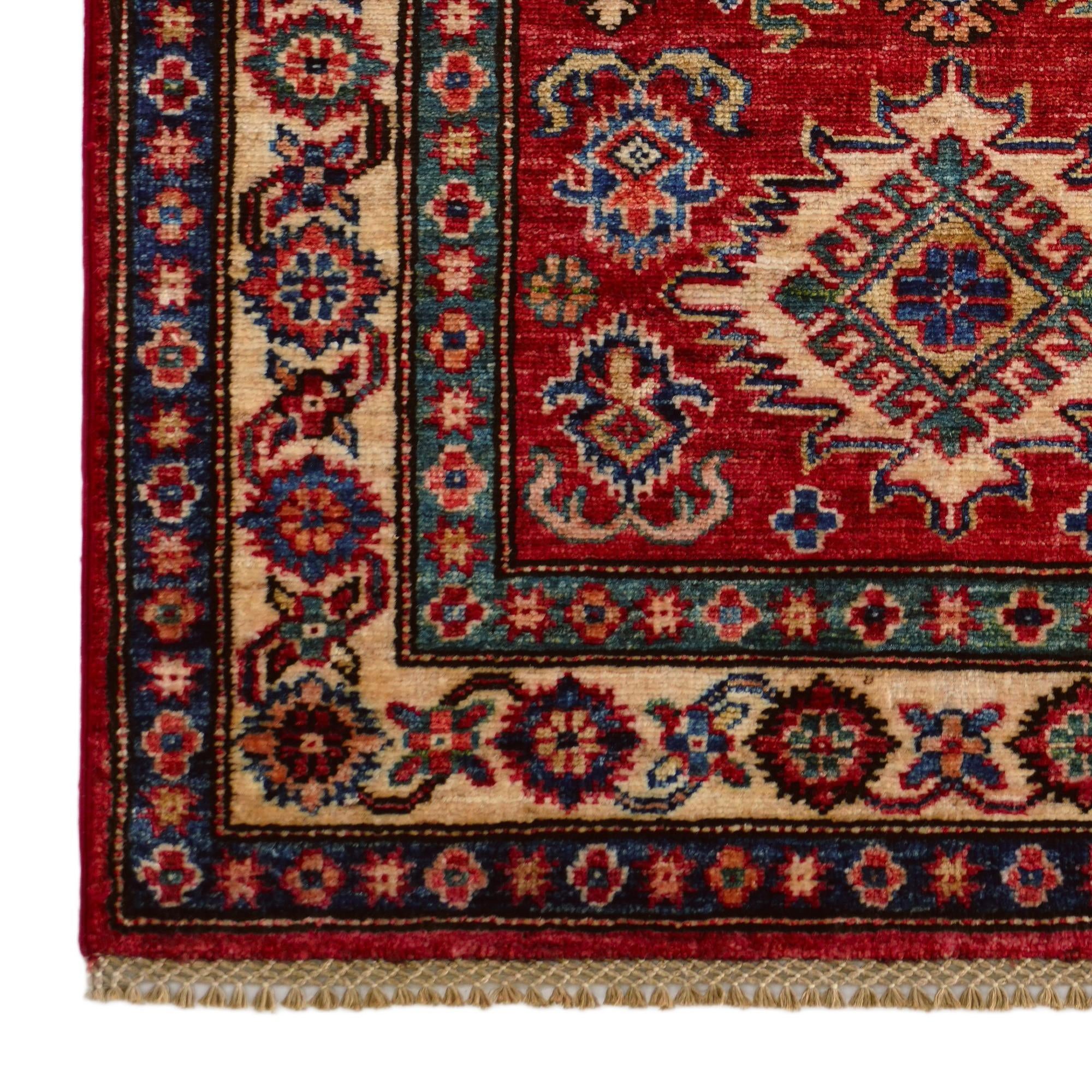2' 9 x 4' 3 Hand Knotted Kazak Rug