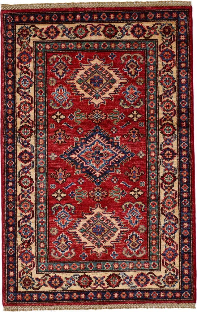 2' 9 x 4' 3 Hand Knotted Kazak Rug