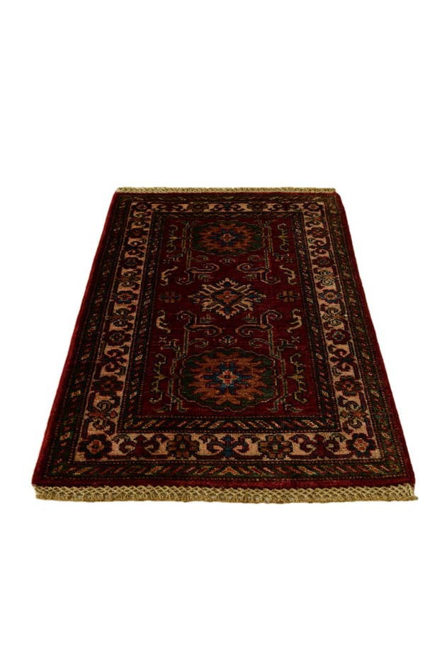 Detail image of 2' 10 x 3' 11 Hand Knotted Kazak Rug