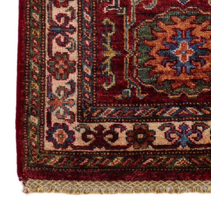 Detail image of 2' 10 x 3' 11 Hand Knotted Kazak Rug