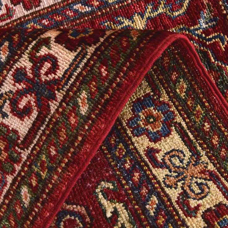 Detail image of 2' 10 x 3' 11 Hand Knotted Kazak Rug