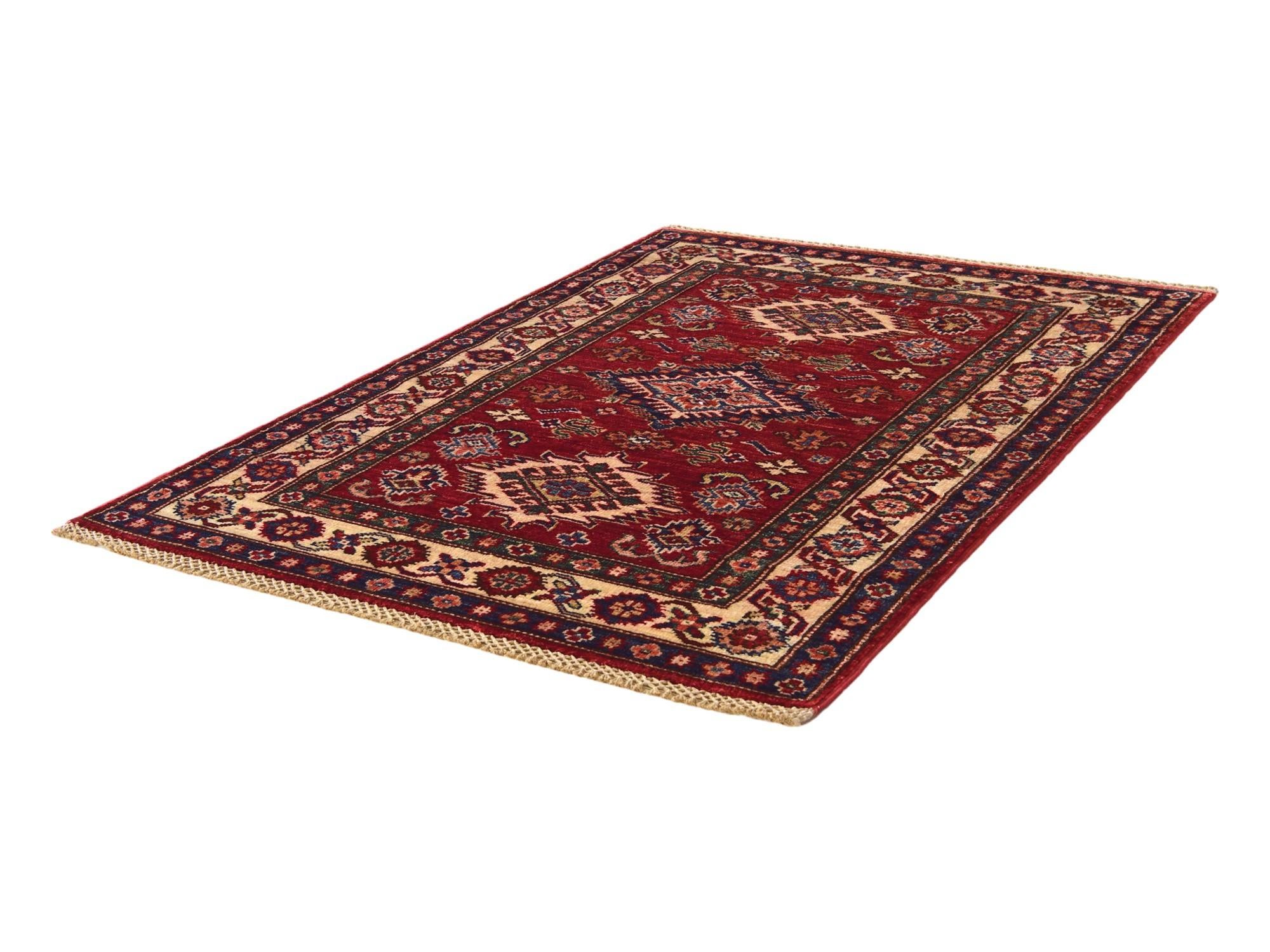 2' 11 x 4' 2 Hand Knotted Kazak Rug