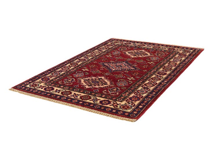 Detail image of 2' 11 x 4' 2 Hand Knotted Kazak Rug