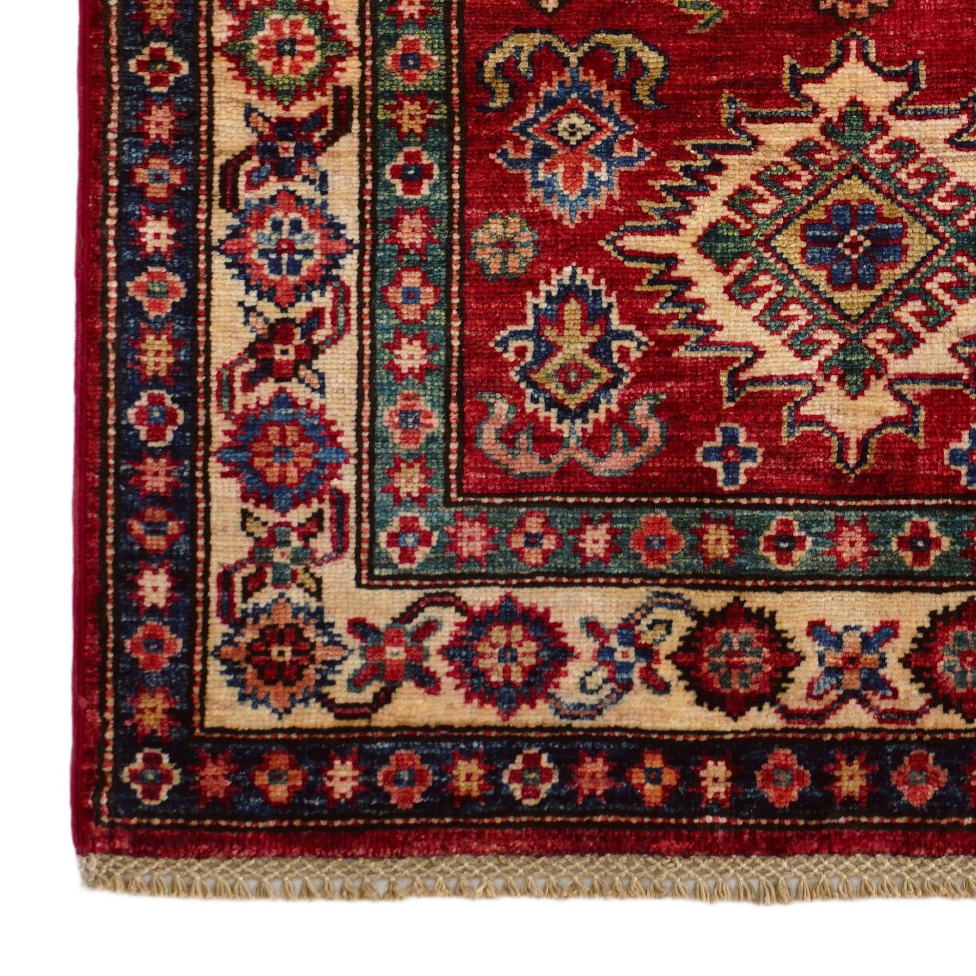2' 9 x 4' 2 Hand Knotted Kazak Rug