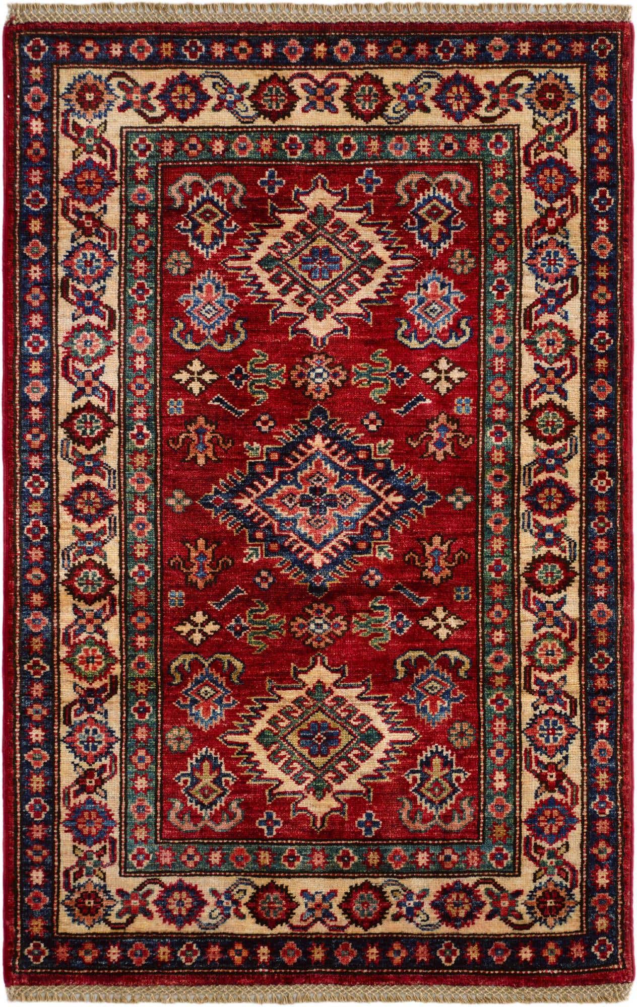 2' 9 x 4' 2 Hand Knotted Kazak Rug