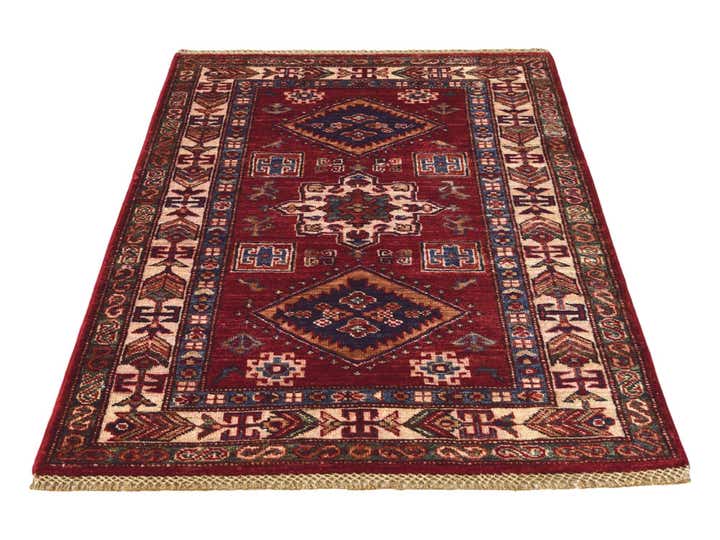 2' 8 x 4' Hand Knotted Kazak Rug