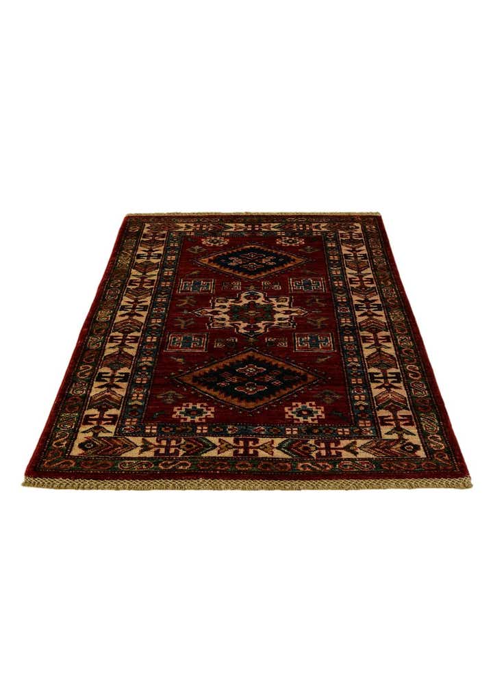 2' 9 x 4' Hand Knotted Kazak Rug