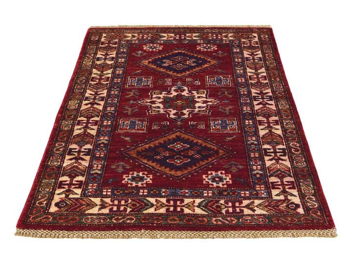 2' 9 x 4' Hand Knotted Kazak Rug