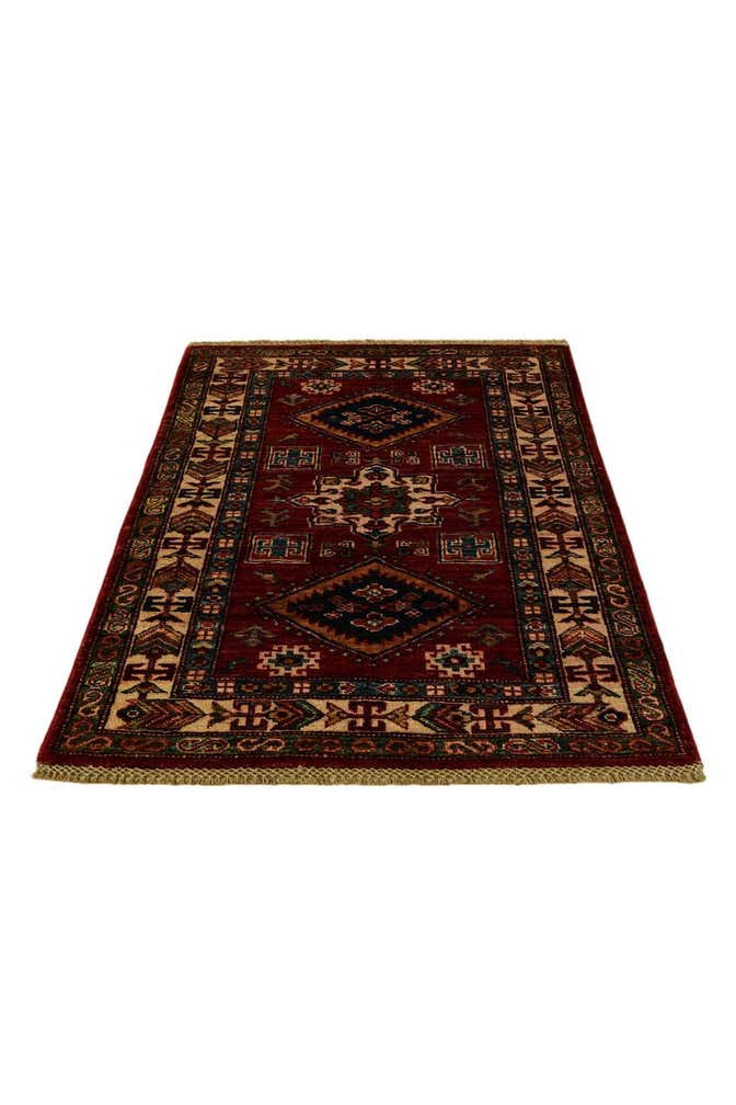 2' 9 x 4' Hand Knotted Kazak Rug