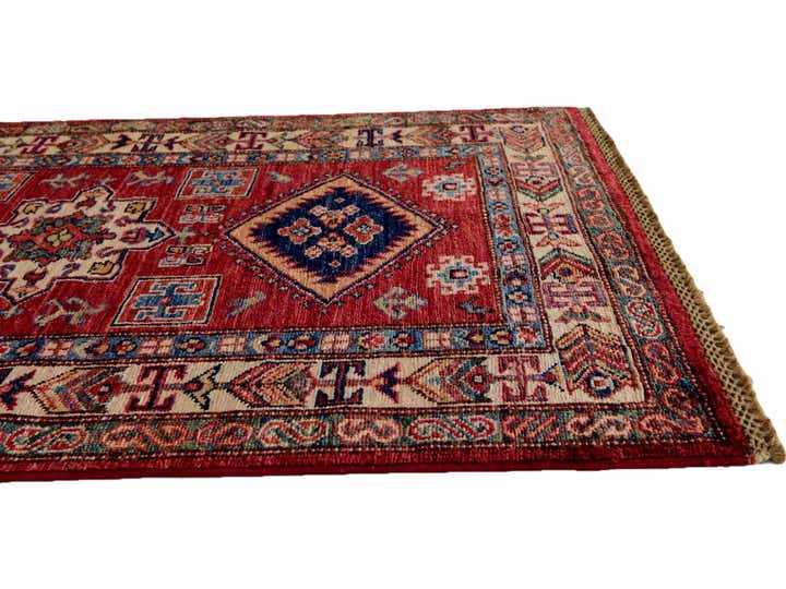 2' 9 x 4' Hand Knotted Kazak Rug