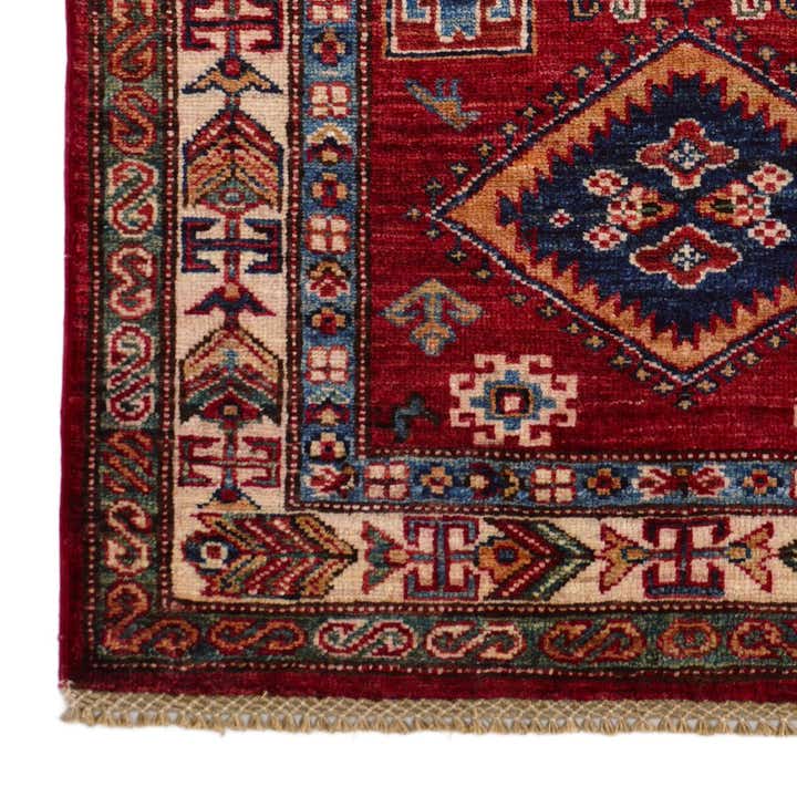 2' 9 x 4' Hand Knotted Kazak Rug