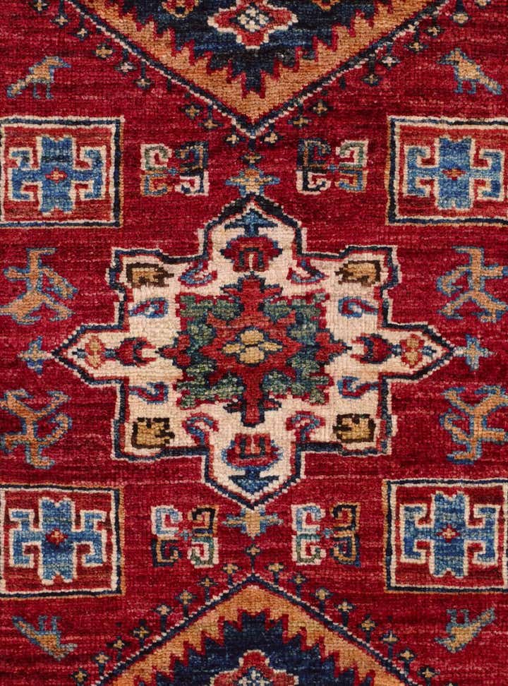 2' 9 x 4' Hand Knotted Kazak Rug