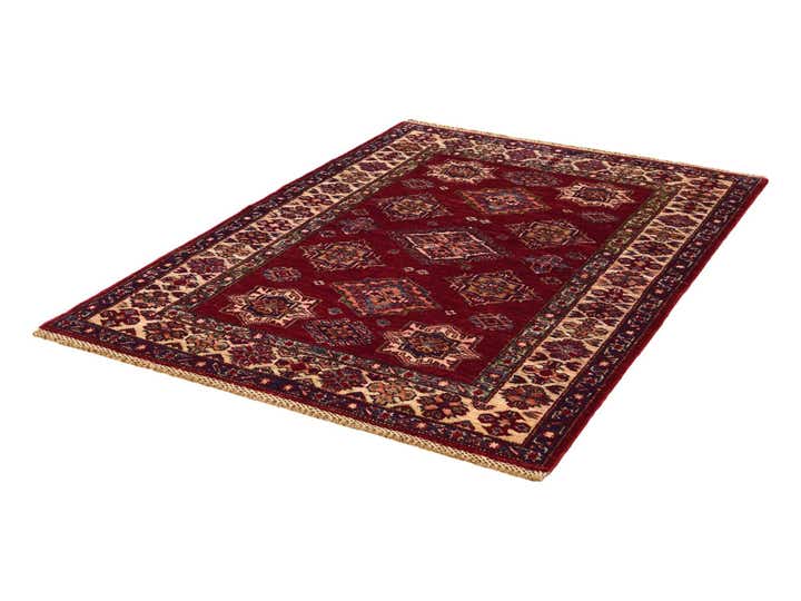 3' 5 x 4' 11 Hand Knotted Kazak Rug
