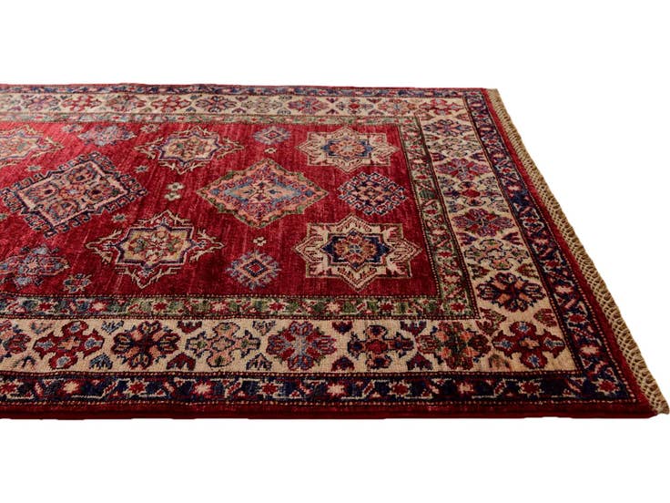 Detail image of 3' 5 x 4' 11 Hand Knotted Kazak Rug