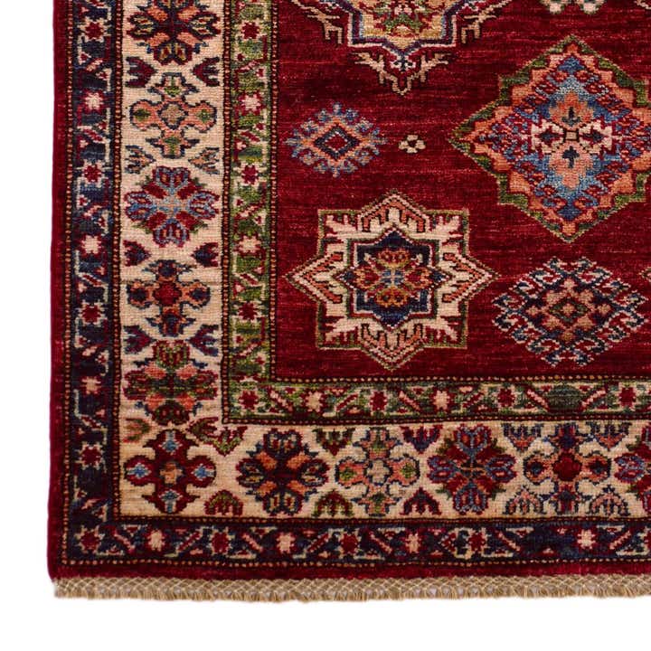 3' 5 x 4' 11 Hand Knotted Kazak Rug