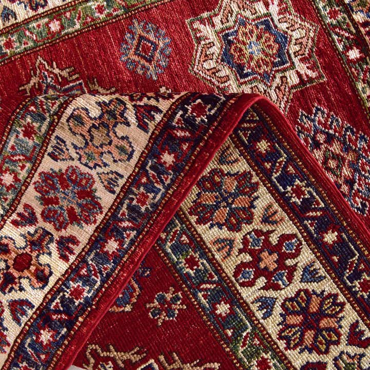 3' 5 x 4' 11 Hand Knotted Kazak Rug