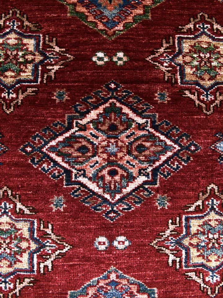 3' 5 x 4' 11 Hand Knotted Kazak Rug